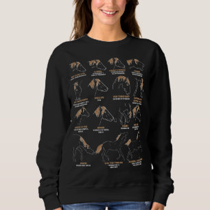 Sweatshirt Langue Du Cheval Ce Que Mon Cheval Veut Me Dire