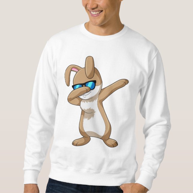 Sweatshirt Lapin à la danse hip hop Dab (Devant)