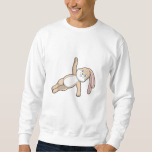 Sweatshirt Lapin au Yoga Stretching