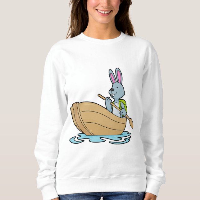 Sweatshirt Lapin avec bateau et pédale (Devant)