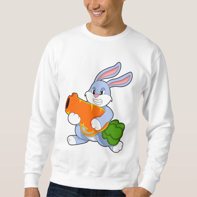 Sweatshirt Lapin avec carotte (Devant)