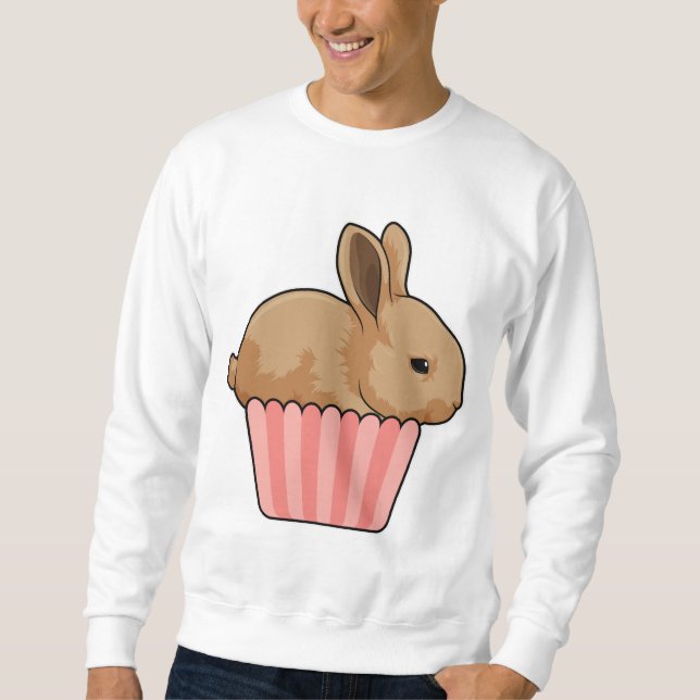 Sweatshirt Lapin avec muffin (Devant)