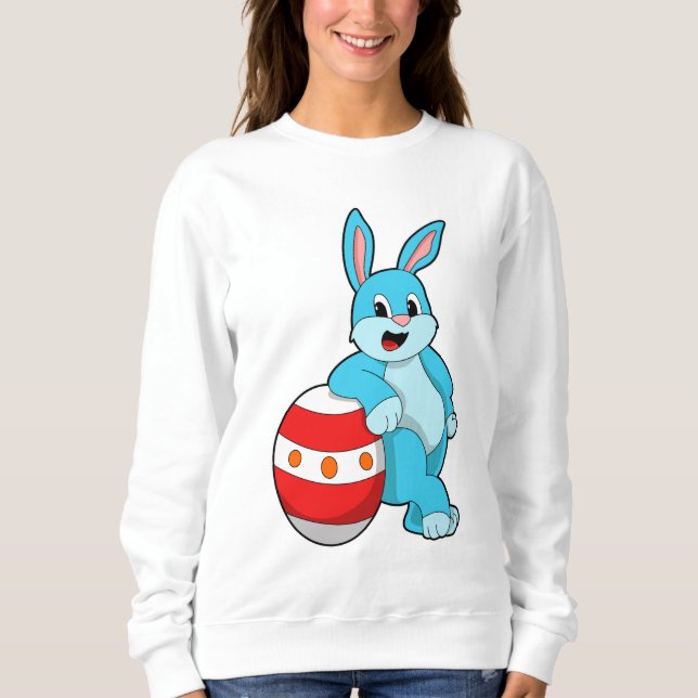 Sweatshirt Lapin avec oeuf de Pâques (Devant)