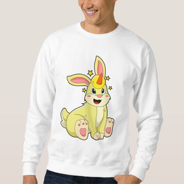 Sweatshirt Lapin comme licorne (Devant)