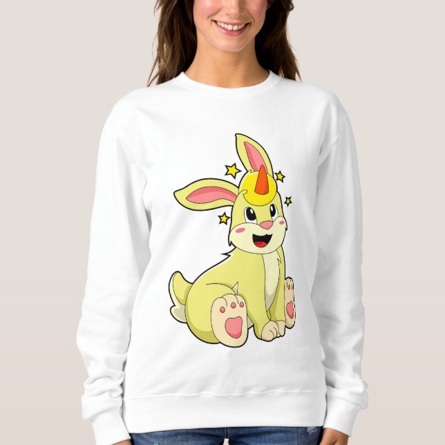 Sweatshirt Lapin comme licorne (Devant)