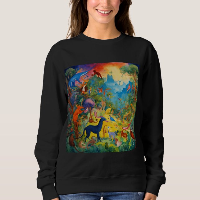 Sweatshirt l'art de la jungle (Devant)