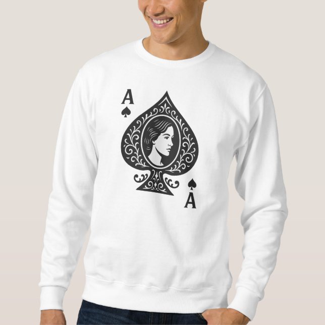 Sweatshirt L'As Des Pique — Emblème De Filigree Lady Cameo (Devant)