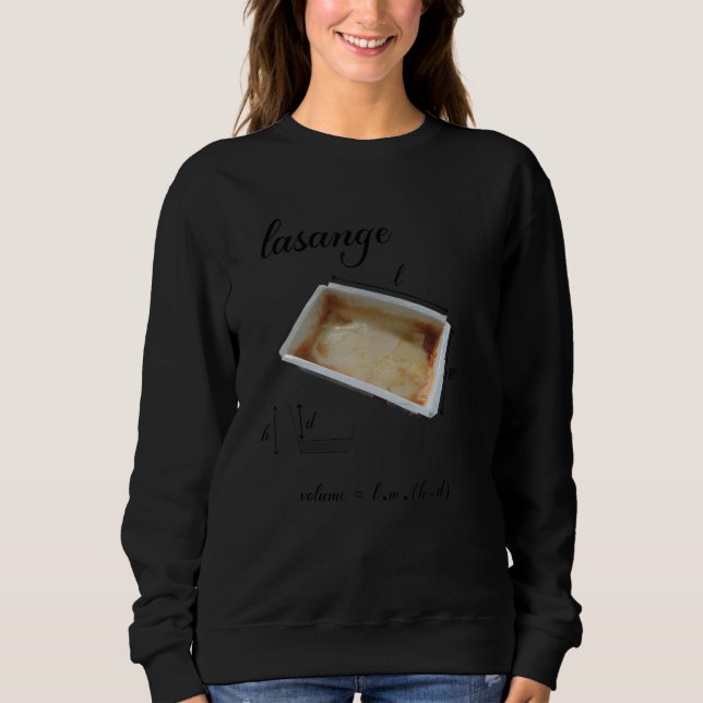 Sweatshirt Lasange Et Mème Math Enseignant Math (Devant)