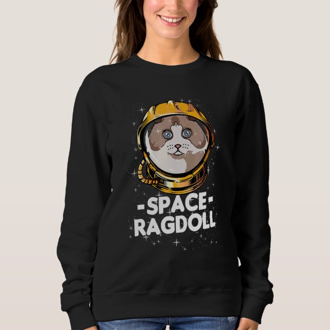 Sweatshirt L'astronaute spatiale Ragdoll Maman Chat (Devant)
