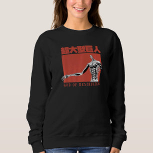 Sweatshirt L'Attaque des Titans Saison 4 Titan Dieu de la Des
