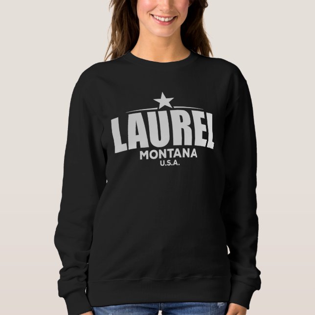 Sweatshirt Laurel Montana Retro Vintage (Devant)