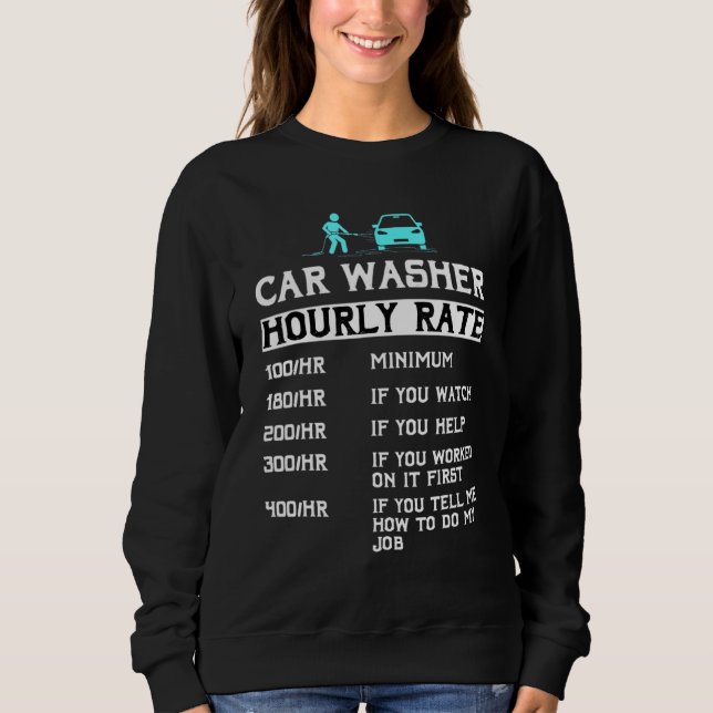 Sweatshirt Lavage de voiture Automobile Mécanique Nettoyeur d (Devant)