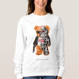 Sweatshirt L'Avenir Est Maintenant - Teddy Bear Robot