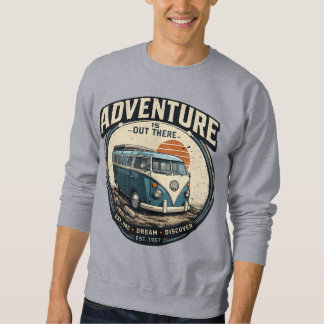 Sweatshirt L'Aventure Est Là-Bas – Graphique de Fourgonnette 