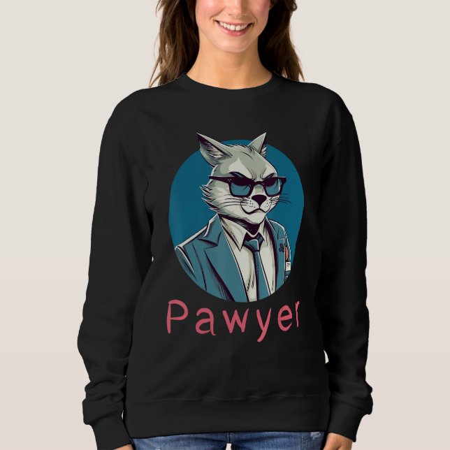 Sweatshirt Lawyer Cat Meme for Law School Students and Gradua (Devant)