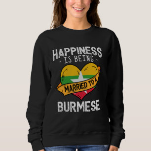 Sweatshirt Le bonheur, c'est être marié à une femme birmane m