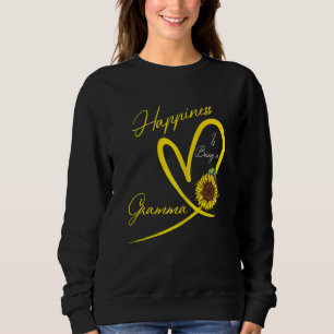 Sweatshirt Le Bonheur Des Femmes Est D'Être Gramma Tournesol