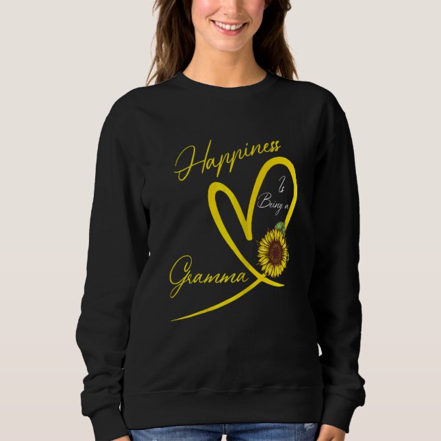 Sweatshirt Le Bonheur Des Femmes Est D'Être Gramma Tournesol  (Devant)