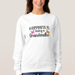 Sweatshirt Le bonheur d'être une grand-mère papillon grand-mè