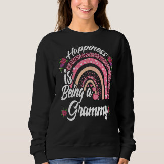 Sweatshirt Le Bonheur Est D'Être Un Grammy Mignonne Mère Arc-