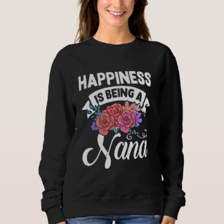 Sweatshirt Le bonheur est la fête des mères de Nana Grand-mèr