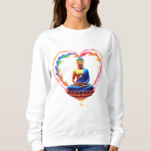 Sweatshirt 🌈 "Le Bouddha de l'Amour : les couleurs de la com