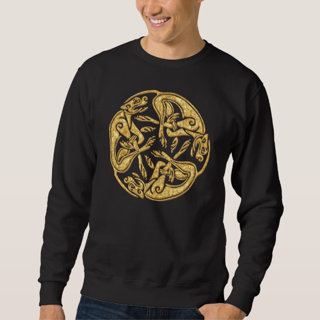 Sweatshirt Le Celtic poursuit l'art numérique traditionnel (Devant)
