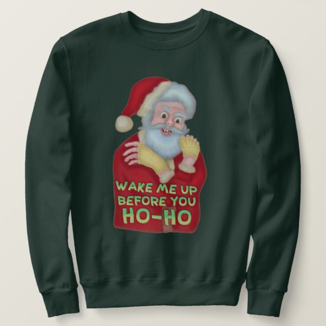 Sweatshirt Le chandail laid drôle | Père Noël de Noël me (Design devant)