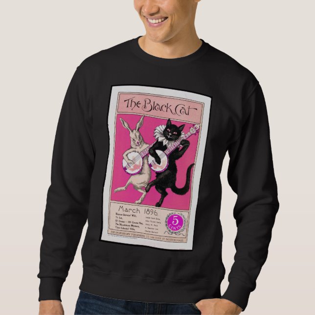 Sweatshirt Le chat noir (Devant)