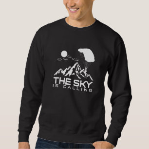 Sweatshirt Le ciel appelle I Skydiver Saut en tandem Parachut