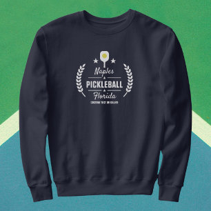 Sweatshirt Le club fait sur commande de Pickleball ajoutent