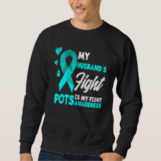 Sweatshirt Le combat de mon mari est au courant de mon syndro