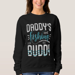 Sweatshirt Le compagnon de pêche de papa Jeune pêcheur Papa G