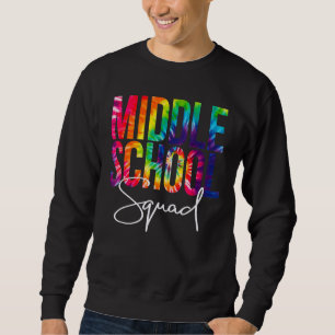 Sweatshirt Le Corps De L'École Secondaire Tie Dye Retour À L'