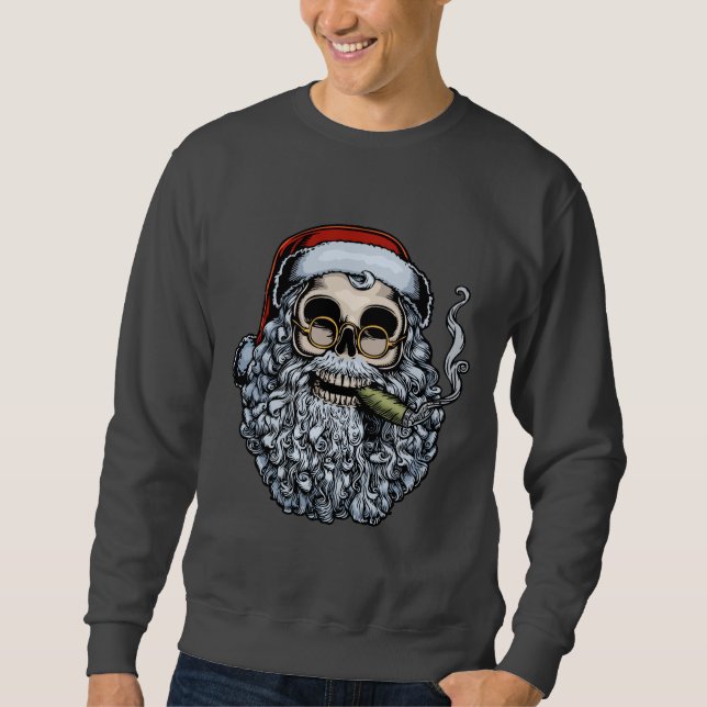 Sweatshirt Le crâne de Père Noël (Devant)