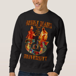 Sweatshirt Le double flambe université brûlant des extrémités