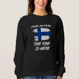 Sweatshirt Le Drapeau De Finlande N'A Pas Peur Que Le Finland