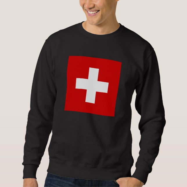 Sweatshirt Le drapeau de la Suisse (Devant)