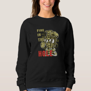 Sweatshirt Le feu dans le trou