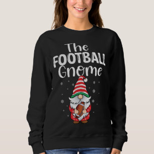 Sweatshirt Le football Gnomes rouge chèque Plaid motif Christ