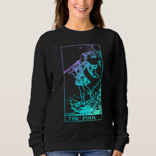 Sweatshirt Le fou Tarot Card Rider Waite Witchy