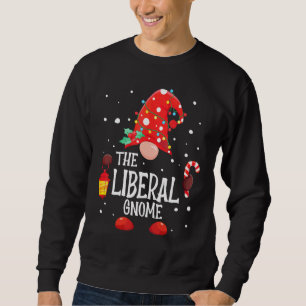 Sweatshirt Le Gnome Libéral de Noël de la Famille Corresponda