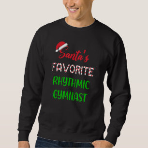 Sweatshirt Le Gymnaste Rythmique Favori du Père Noël   Gymnas