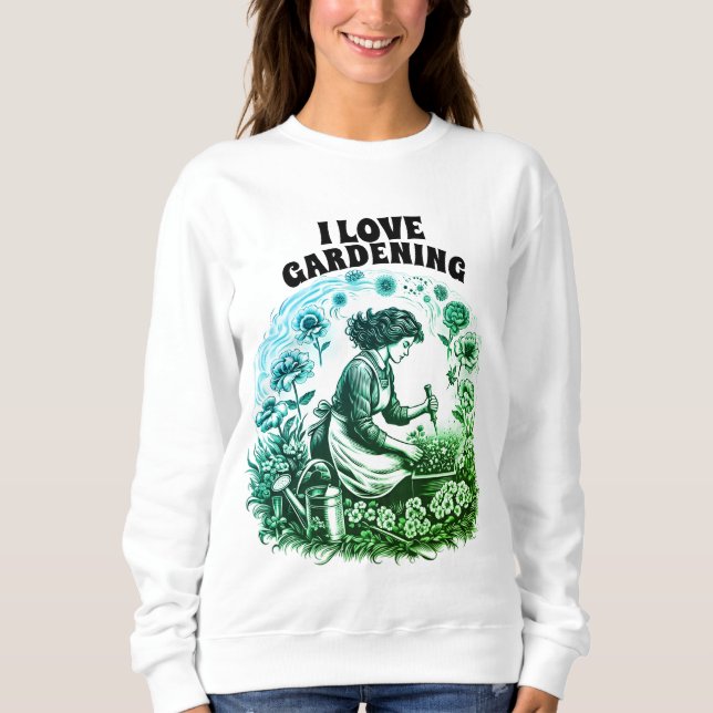 Sweatshirt Le jardin d'une femme (Devant)