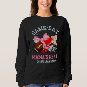 Sweatshirt LE JOUR DU MATCH, MAMAN EST PRÊTE Maman de footbal