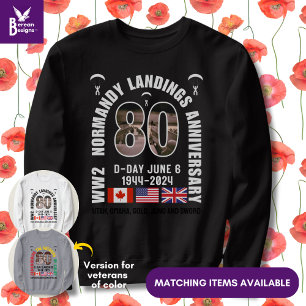 SWEATSHIRT LE JOUR J DÉBUT NORMANDY ATTERRISSAGES 2ÈME GUERRE