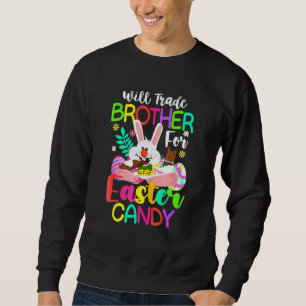 Sweatshirt Le Lapin Mange Des Oeufs De Chocolat Vont Échanger