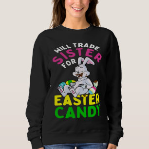 Sweatshirt Le Lapin Mange Des Oeufs De Chocolat Vont Échanger