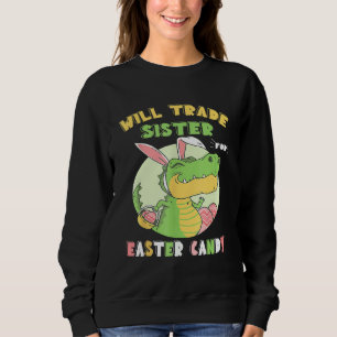 Sweatshirt Le Lapin Mange Des Oeufs De Chocolat Vont Échanger