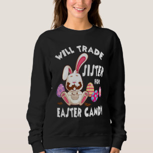 Sweatshirt Le Lapin Mange Des Oeufs De Chocolat Vont Échanger